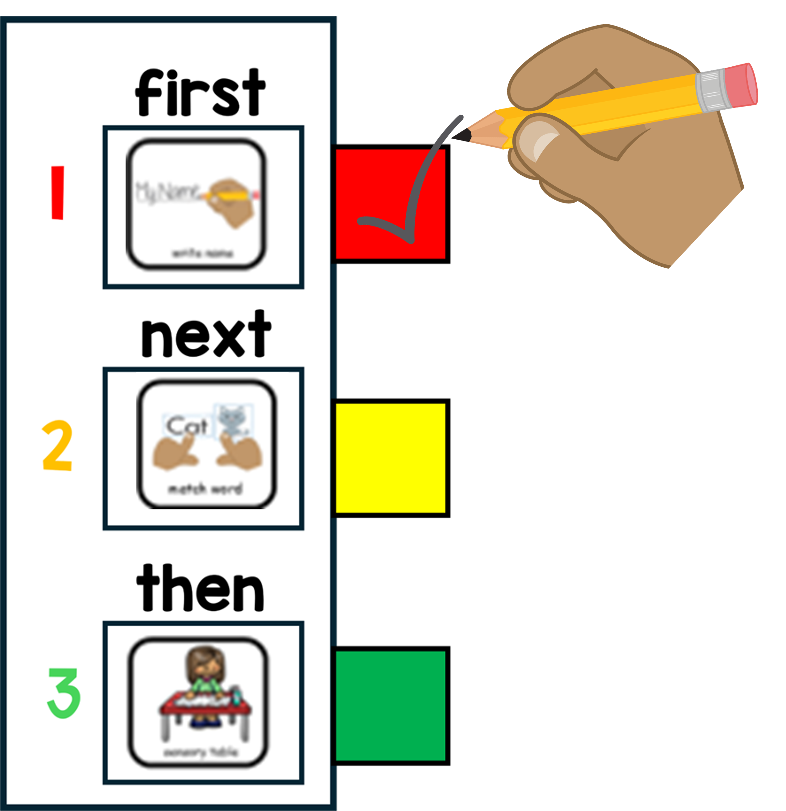 How to use First and Then Visuals – Autismade